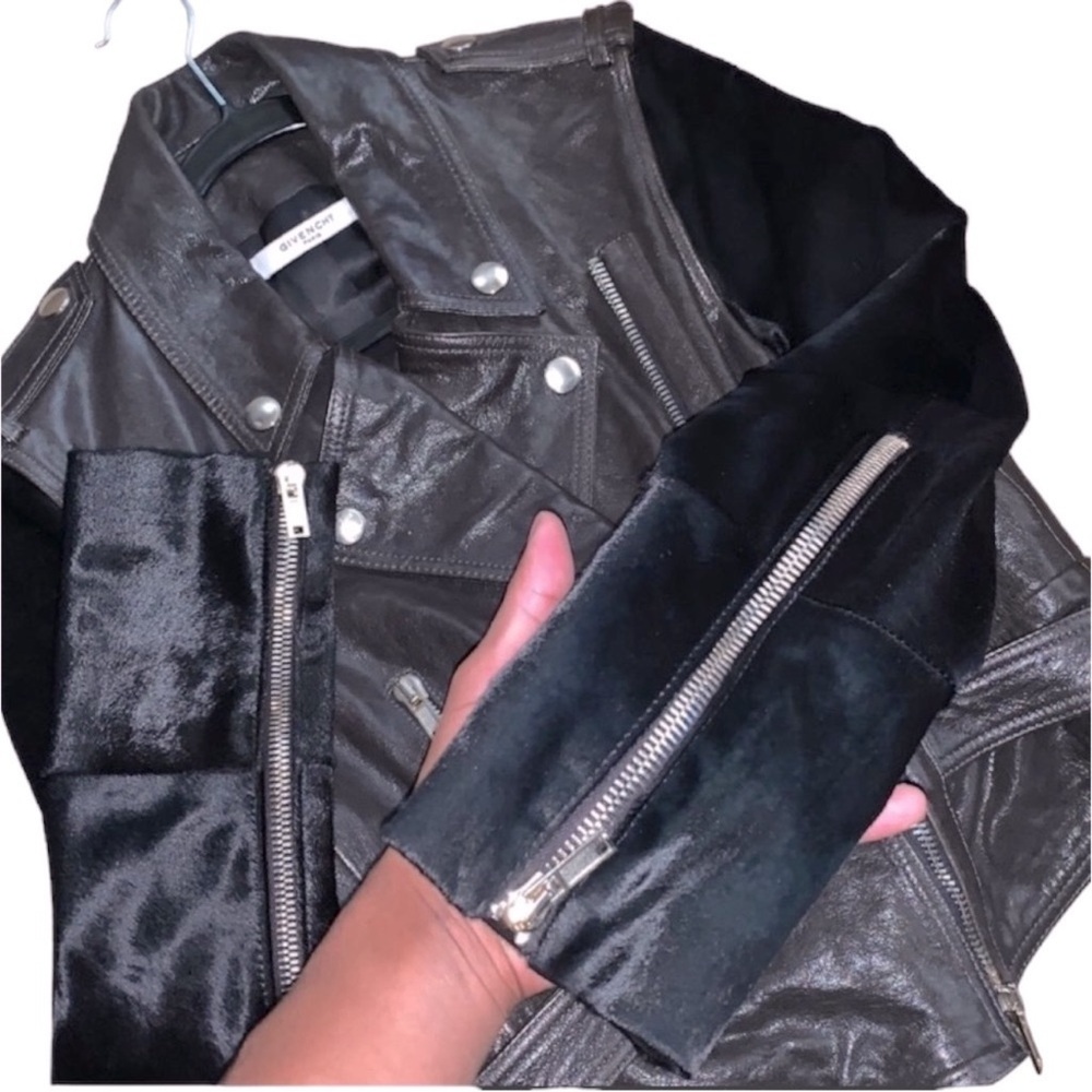Givenchy Black Leather Biker Jacket - Picture 7 of 7